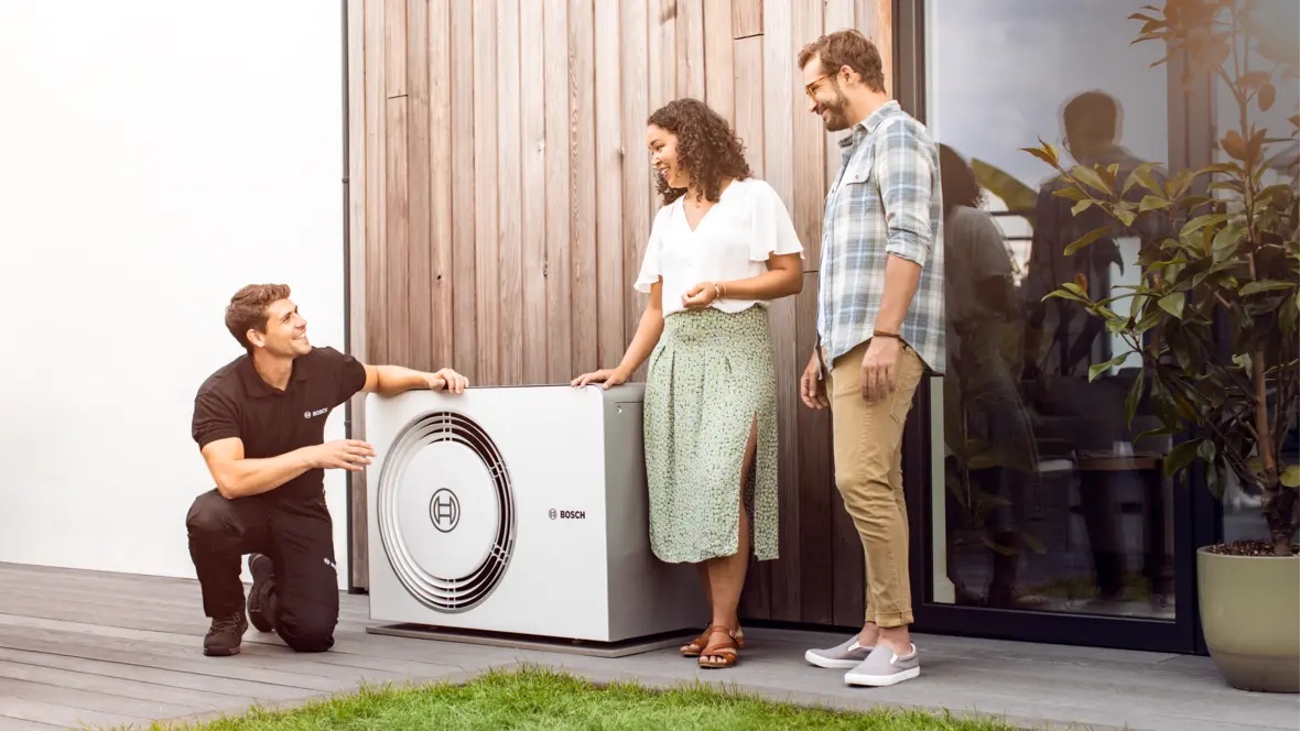 Bosch Compress 6800i AW Außeneinheit nach der Installation
